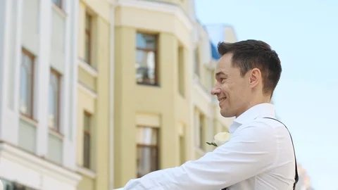 Walk For Newlyweds. Stock-Footage 111783616