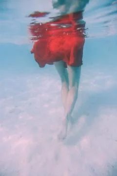 Walk in the ocean Stock Photos