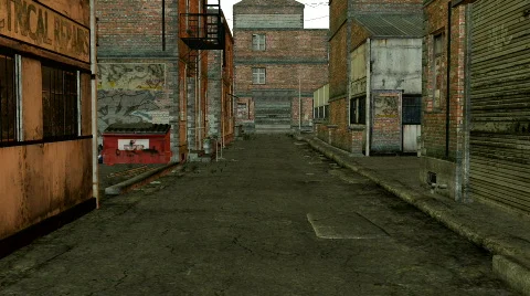 Walk in a old town Stock Footage 278166