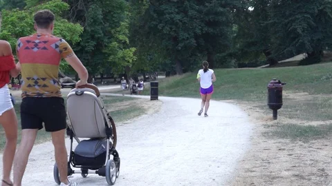 Walk in the park 3 Stock Footage 93653293