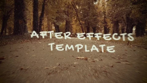 A Walk in the Park Modèle After Effects