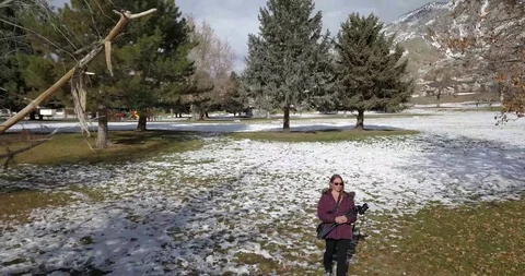 Walk In The Park Stock Footage 123558211