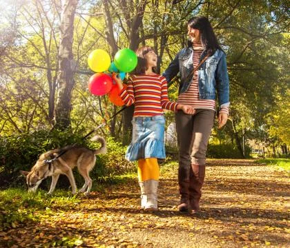 Walk in the park Stock Photos