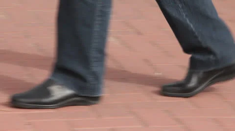 Walk on the pavement Stock Footage 22709251