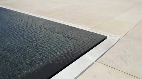 Walk by pool Stock Footage 12112264