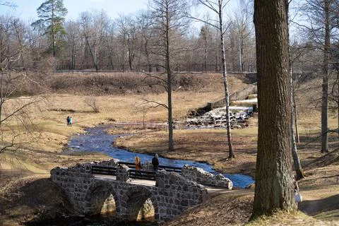 Walk in the River Park Stock Photos