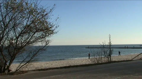 Walk at a sea 스톡 동영상 926257