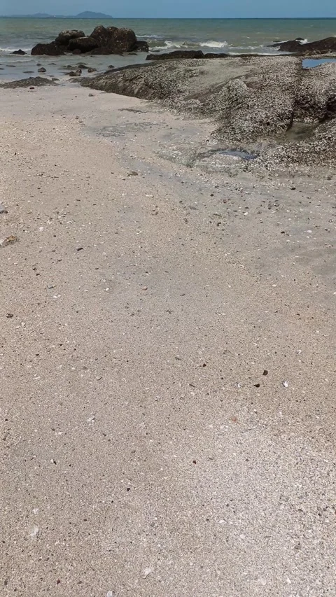 Walk into the  sea Stock Footage 276652483