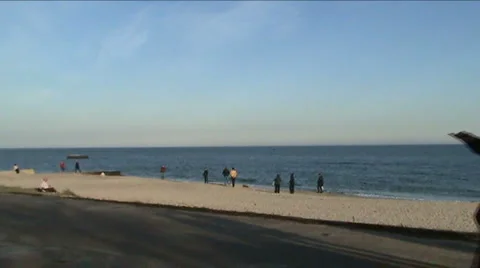 Walk on a seashore Stock Footage 926246