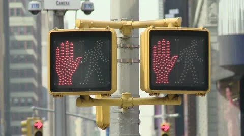 Walk Sign Stock Footage 22786548