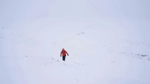 Walk in the snow Stock Footage 82513161