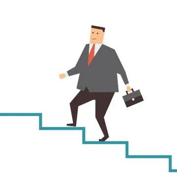 Walk on step Stock Illustration