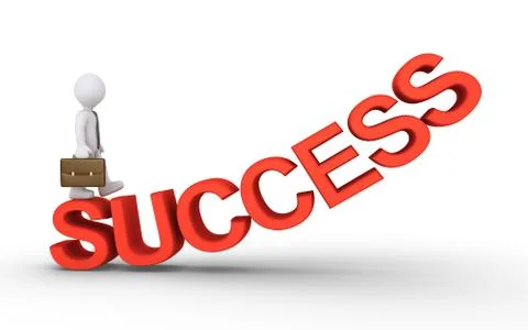 Walk the success path Stock Illustration