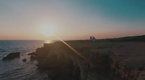 Walk at sunset Stock Footage 63074566