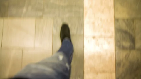 Walk to the supermarket Stock Footage 37086418