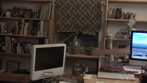 A walk through the art studio. Stock Footage 231087325