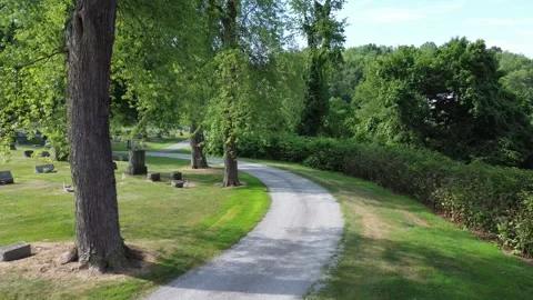 Walk through the cemetery Stock Footage 278955018