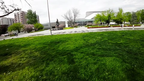 A Walk Through a City Park Stock Footage 280367289