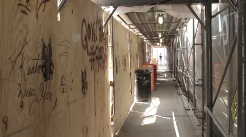 Walk through construction Stock Footage 41826738