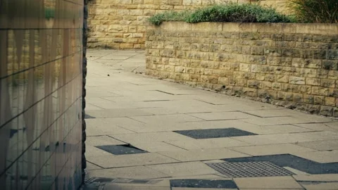 Walk through empty urban subway wide shot 스톡 동영상 254492522