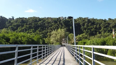 Walk through jetty Stock Footage 101086121