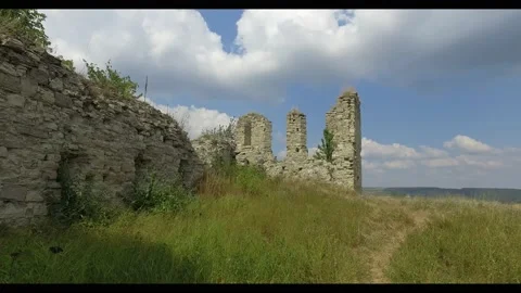 A walk through a medieval castle Stock-Footage 138359764