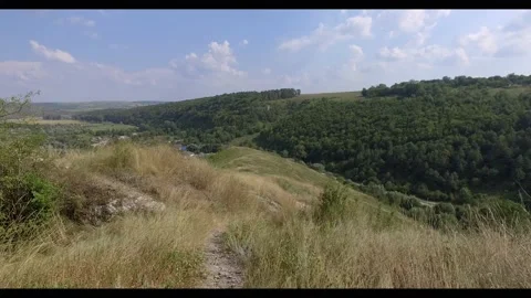 A walk through a medieval castle Stock Footage 138361777
