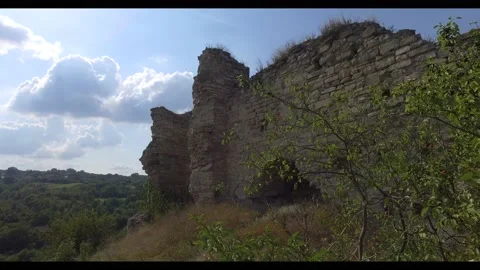 A walk through a medieval castle Stock Footage 138361856