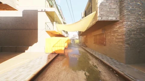 A walk through the Middle East's quiet streets full of history. Stock Footage 302147058