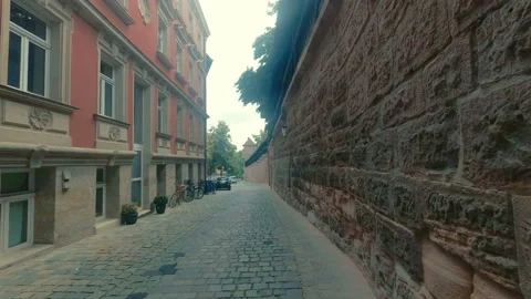  Walk through the old streets of Nuremberg. Germany. Hyperlapse.Time lapse Stock Footage 113751461