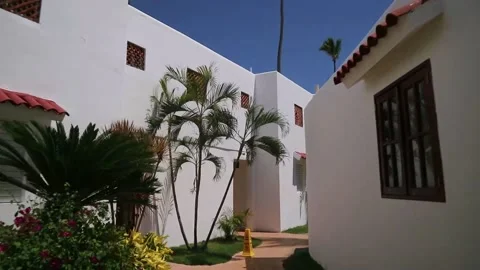 Walk Through Resort - Caribbean Stock Footage 138874125