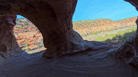 Walk-through of Sand Caves, UT | 4K Footage Stock Footage 312844688