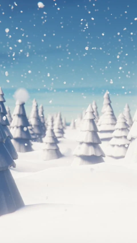 A walk through a snow-covered forest during a snowfall on Christmas Day. Ve.. Stock Footage 228026900