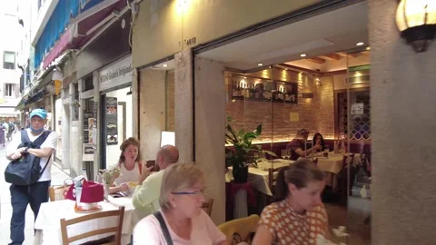 Walk through the streets of Venice Stock Footage 206202604