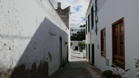 Walk Through Tiny Spanish Street Stock Footage 101813605