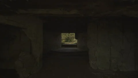 Walk Through a War Bunker in Willemstad, Netherlands - a Fortified Historic City Vídeos de archivo 208522006