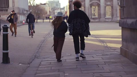 A walk in the University Stock Footage 244086980