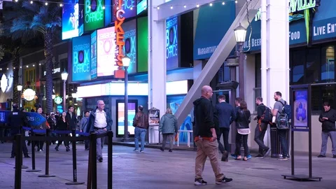 Walk in Vegas Stock Footage 101825926