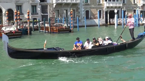 Walk in Venice on shipboard Stock Footage 83983435