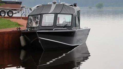 Walk on water on the boat Vídeo Stock 72840890