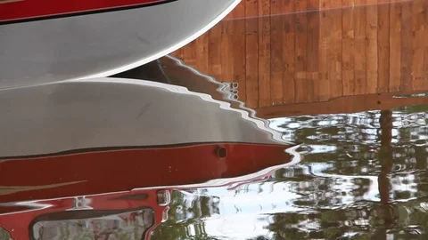 Walk on water on the boat Vídeo Stock 72840891