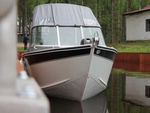 Walk on water on the boat Vídeo Stock 72841426