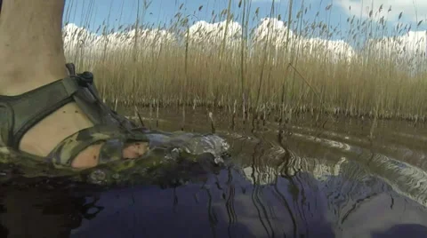 Walk on water Stock Footage 36787014