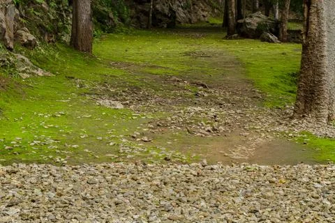 Walk way to hellfire pass Stock Photos