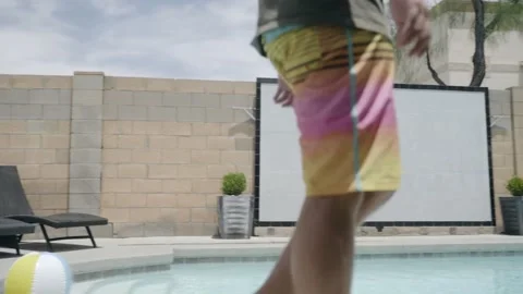 Walkbypool Video stock 159440519