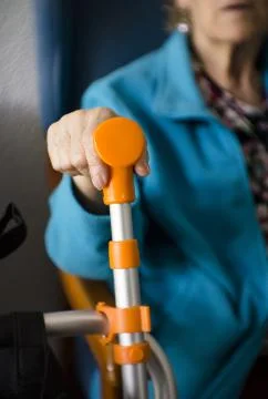 Walker for the elderly Stock Photos