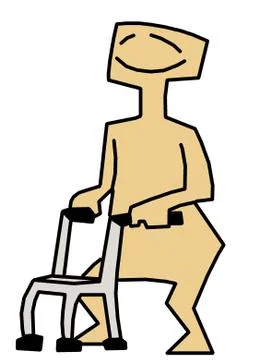 Walker Stock Illustration