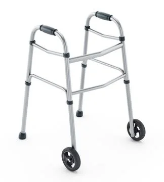 Walker isolated on white background. 3D illustration Stock Illustration