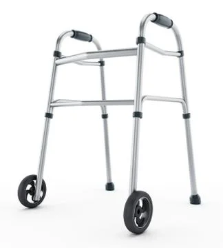 Walker isolated on white background. 3D illustration Stock Illustration