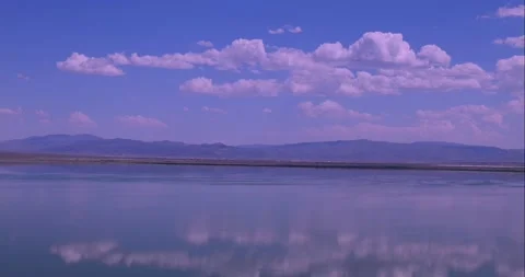 Walker Lake timelapse rolling clouds water Stock Footage 211789360